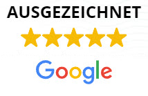 Fünf Sterne Bewertung von Google